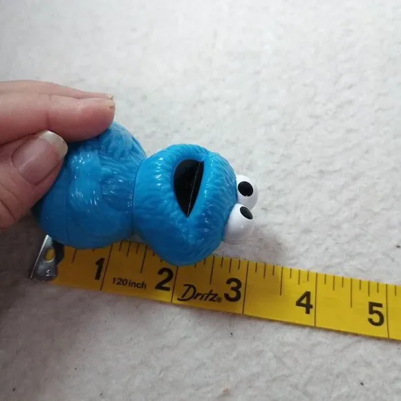 Sesame Street Cookie Monster Wobble Figure 2.5" Blue Plastic Toy - Picture 9 of 10